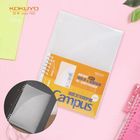 Kokuyo 2Way B5 Pocket Document Folder Pocket Sleeve Smart Ring Binder 2Way Accessories | WSG-RUT51