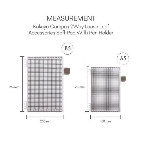 Kokuyo 2Way B5 Pen Holder Pencil Board Pen Board Pen Clip Smart Ring Binder 2Way Accessories | WSG-RUT83