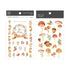 MU Lifestyle Print-On Stickers Rub-On Stickers Transfer Stickers Translucent Stickers 031 | Best Wishes Mushroom Fall Autumn Mabon