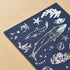 MU Lifestyle Print-On Stickers SILVER FOIL Rub-On Stickers Transfer Stickers 04 | Whale Dolphin Sea Live Ocean Salt Water