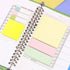 Kokuyo 2Way BRIGHT YELLOW Sticky Pads Loose Leaf Smart Ring Binder Spiral Notebook Ruler Index Sticky Notes | 80 Sheets WSG-RUS42