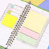 Kokuyo 2Way BRIGHT YELLOW Sticky Pads Loose Leaf Smart Ring Binder Spiral Notebook Ruler Index Sticky Notes | 80 Sheets WSG-RUS42