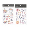 MU Lifestyle Print-On Stickers Rub-On Stickers Transfer Stickers Translucent Stickers 040 | Be Always Birds Roses Purple Pink Yellow