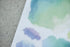 MU Lifestyle Print-On Stickers Rub-On Stickers Transfer Stickers Translucent Stickers 009 | Watercolor Blue Green Purple Pink Accents