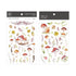 MU Lifestyle Print-On Stickers Rub-On Stickers Transfer Stickers Translucent Stickers 094 | Mushrooms Fungus Fungi Forest