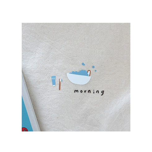 Suatelier Sonia PVC GOOD MORNING Transparent Stickers Getting Ready Stickers Breakfast Stickers Egg Stickers Toast Stickers | 1123