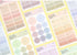 PAPERIAN MESSAGE GREEN Color Palette Stickers Square Stickers Rectangle Stickers Budgeting Stickers Color Coordinated Sticker | M1