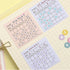 PAPERIAN DAILY Memo BLUE Color Palette Stickers Square Stickers Rectangle Stickers Title Stickers Color Coordinated Sticker | M7