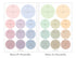 PAPERIAN ROUND Mix EARTH Color Palette Stickers Round Stickers Color Coordinated Sticker | M10