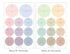 PAPERIAN ROUND Mix EARTH Color Palette Stickers Round Stickers Color Coordinated Sticker | M10