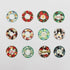 HOLIDAY WREATH Christmas Wreath | Bande Washi Tape Masking Tape Sticker Roll BDA579 200 Stickers