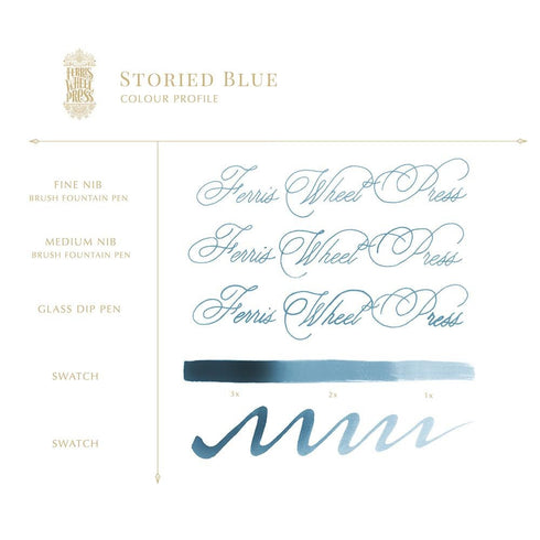 Ferris Wheel Press The BOOKSHOPPE Collection 3 Pack Charger Samples Fountain Pen Ink Dip Pen Ink Bottle Ink | Three 5ml Bottles PMW