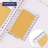 Kokuyo 2Way KRAFT CHECKLIST Sticky Pads Loose Leaf Smart Ring Binder Spiral Notebook Ruler Index Sticky Notes | 40 Sheets WSG-RUS44