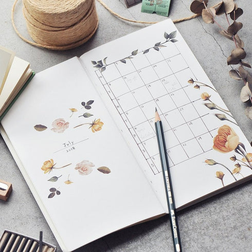 MU Lifestyle Print-On Stickers Rub-On Stickers Transfer Stickers Translucent Stickers 034 | Rose La VIe En