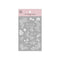 MU Lifestyle Print-On Stickers SILVER FOIL Rub-On Stickers Transfer Stickers 03 | Beginning Roses Foliage Flowers