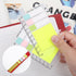 Kokuyo 2Way BRIGHT YELLOW Sticky Pads Loose Leaf Smart Ring Binder Spiral Notebook Ruler Index Sticky Notes | 80 Sheets WSG-RUS42