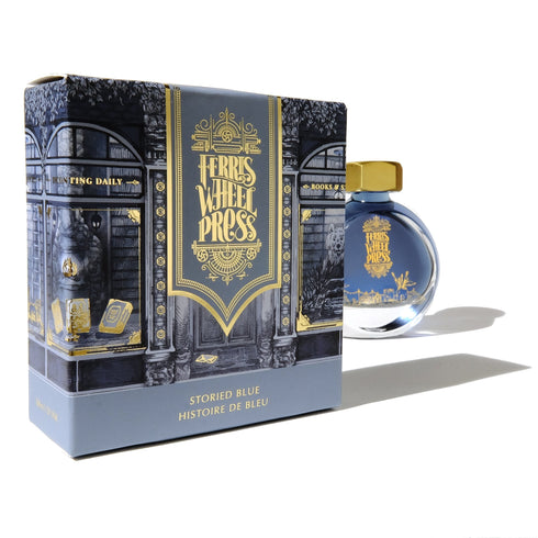 Ferris Wheel Press STORIED Blue Fountain Pen Ink Dip Pen Ink Calligraphy Ink Bottle Ink | 38ml