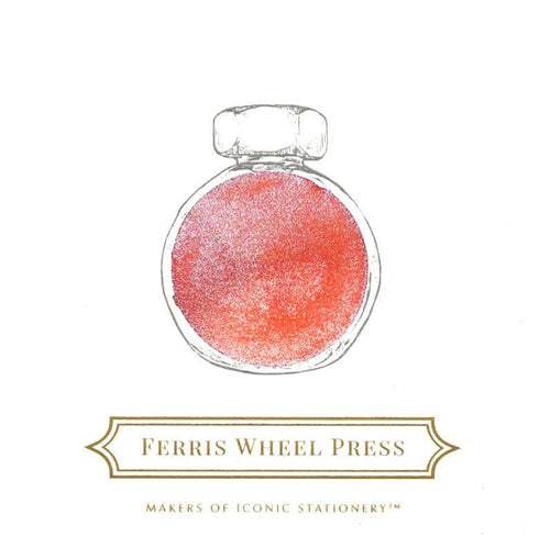 Ferris Wheel Press WONDERLAND in CORAL SHIMMER Fountain Pen Ink Dip Pen Ink Calligraphy Ink Bottle Ink | 38ml