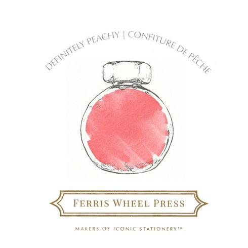 Ferris Wheel Press DEFINITELY PEACHY Fountain Pen Ink Dip Pen Ink Calligraphy Ink Bottle Ink | 38ml