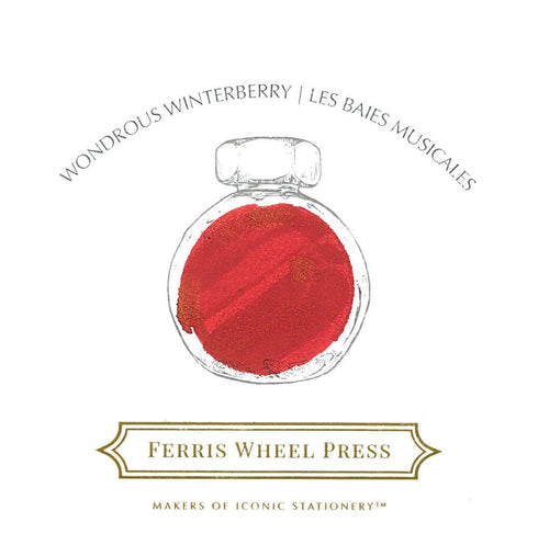 Ferris Wheel Press WONDEROUS WINTERBERRY SHIMMER Fountain Pen Ink Dip Pen Ink Calligraphy Ink Bottle Ink | 38ml