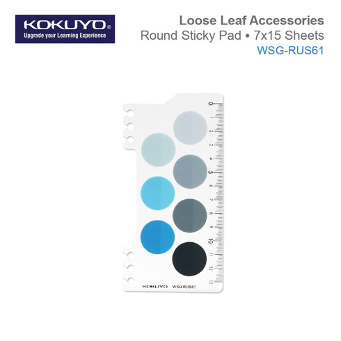 Kokuyo 2Way BLUE Index Dots For Kokuyo Smart Ring Binder Index Tabs 2Way Accessories | WSG-RUS61