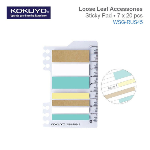 Kokuyo 2Way Page FLags Index Flags Page Markers For Kokuyo Smart Ring Binder Index Tabs 2Way Accessories | WSG-RUS45