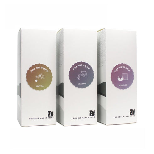 TROUBLEMAKER Ink ABALONE SHADING Fountain Pen Ink Handmade Dip Pen Ink Hand Crafted Bottle Ink | 60ml