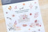 MU Lifestyle Print-On Stickers Rub-On Stickers Transfer Stickers Translucent Stickers 174 | Sketch Flowers Delicate Bouquets