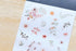 MU Lifestyle Print-On Stickers Rub-On Stickers Transfer Stickers Translucent Stickers 174 | Sketch Flowers Delicate Bouquets