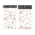 MU Lifestyle Print-On Stickers Rub-On Stickers Transfer Stickers Translucent Stickers 174 | Sketch Flowers Delicate Bouquets