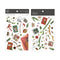 MU Lifestyle HOLIDAY CHRISTMAS Print-On Stickers Rub-On Stickers Transfer Stickers Translucent Stickers 1009 | Holiday Gifts Wrapping Paper