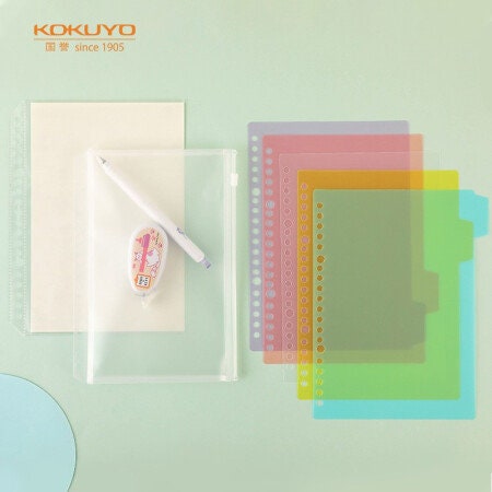 Kokuyo 2Way A5 Option Set For Kokuyo Smart Ring Binder Index Tabs 2Way Accessories Page Protect Pocket Sleeve | WSG-RUS92