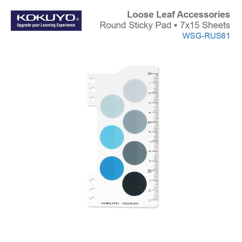 Kokuyo 2Way BLUE Index Dots For Kokuyo Smart Ring Binder Index Tabs 2Way Accessories | WSG-RUS61