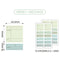 PAPERIAN MESSAGE GREEN Color Palette Stickers Square Stickers Rectangle Stickers Budgeting Stickers Color Coordinated Sticker | M1