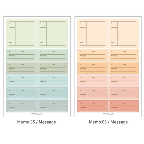 PAPERIAN MESSAGE GREEN Color Palette Stickers Square Stickers Rectangle Stickers Budgeting Stickers Color Coordinated Sticker | M1