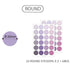PAPERIAN BROWN ROUND Color Palette Stickers Round Stickers Blank Stickers Circle Stickers Color Coordinated Sticker | R05