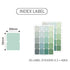 PAPERIAN GREEN INDEX Color Palette Stickers Tabs Stickers Blank Stickers Index Tabs Stickers Color Coordinated Sticker | I04