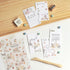 MU Lifestyle Print-On Stickers Rub-On Stickers Transfer Stickers Translucent Stickers 174 | Sketch Flowers Delicate Bouquets