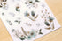 MU Lifestyle Print-On Stickers Rub-On Stickers Transfer Stickers Translucent Stickers 176 | Green Flowers Thistle
