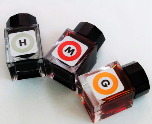 BUNGUBOX Japan TOKYO METRO Color Set Sheening Fountain Pen Ink Dip Pen Ink Bottle Ink | 9 - 20ml Bottles