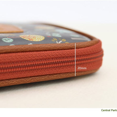 PAPERIAN DRAWER POUCH Pen Case Pencil Case Zippered Case Storage Case Durable Pen Case Vegan Leather Fabric | 115 X 210 X 20mm