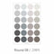 PAPERIAN GRAY ROUND Color Palette Stickers Round Stickers Blank Stickers Circle Stickers Color Coordinated Sticker | R08