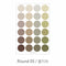 PAPERIAN BROWN ROUND Color Palette Stickers Round Stickers Blank Stickers Circle Stickers Color Coordinated Sticker | R05