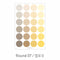 PAPERIAN YELLOW ROUND Color Palette Stickers Round Stickers Blank Stickers Circle Stickers Color Coordinated Sticker | R07