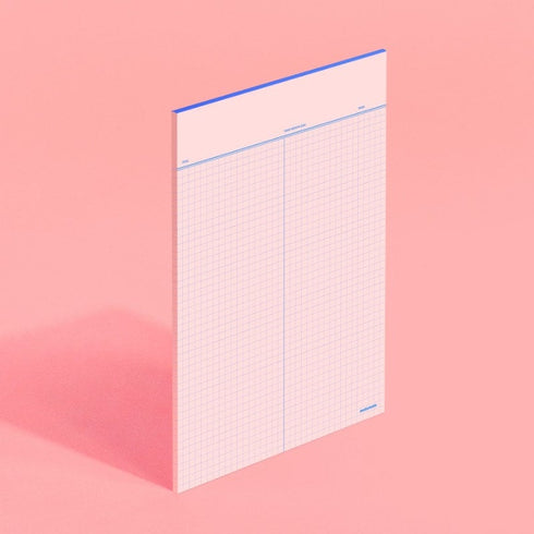 MoteMote B5 GRID Indy Pink 100gsm Note Paper Squared | 40 Sheets