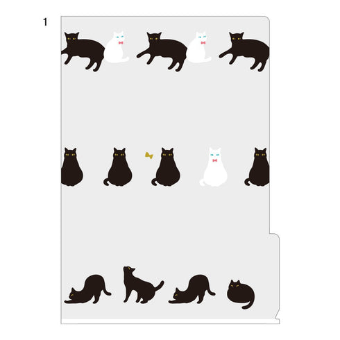 Midori MD A4 3 Pocket Clear Folder | Cat