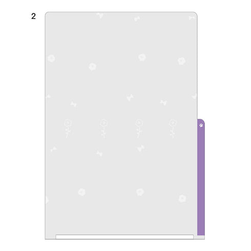 Midori MD A4 3 Pocket Clear Folder | Cat
