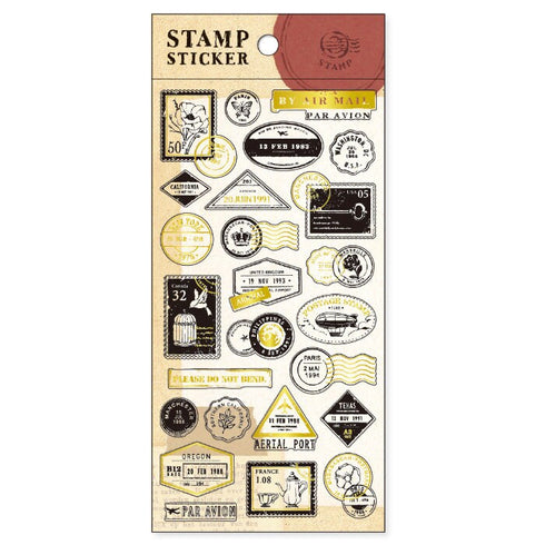 Mind Wave Seals TRAVEL STAMP Vintage Stamps Retro Stamps Ephemera Stamps Stickers Seals Bujo Tiny Stickers | 80879