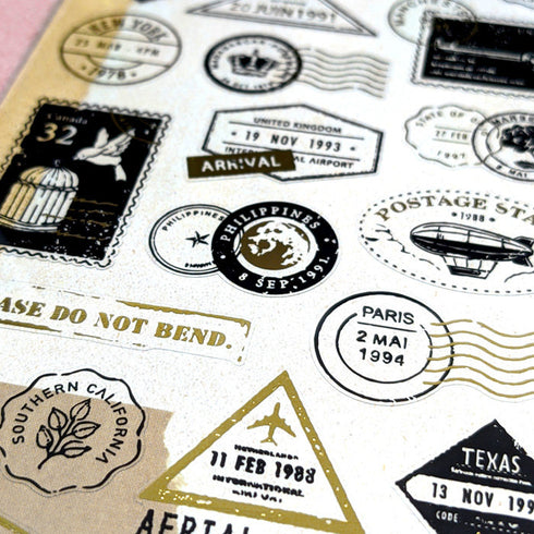 Mind Wave Seals COFFEE STAMP Stickers Vintage Coffee Retro Coffee Ephemera Stamps Coffee Stickers Seals Bujo | 80881