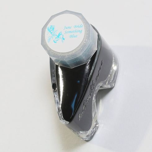 BUNGUBOX Japan JUNE BRIDE Something Blue Sheening Fountain Pen Ink Dip Pen Ink Bottle Ink | 30ml